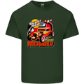 Rockabily Hot Rod Hotrod Dragster Mens Cotton T-Shirt Tee Top Forest Green