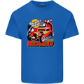 Rockabily Hot Rod Hotrod Dragster Mens Cotton T-Shirt Tee Top Royal Blue