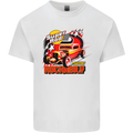 Rockabily Hot Rod Hotrod Dragster Mens Cotton T-Shirt Tee Top White