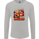 Rockabily Hot Rod Hotrod Dragster Mens Long Sleeve T-Shirt Sports Grey