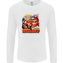 Rockabily Hot Rod Hotrod Dragster Mens Long Sleeve T-Shirt White
