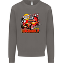 Rockabily Hot Rod Hotrod Dragster Mens Sweatshirt Jumper Charcoal