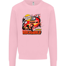Rockabily Hot Rod Hotrod Dragster Mens Sweatshirt Jumper Light Pink
