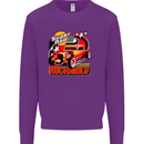 Rockabily Hot Rod Hotrod Dragster Mens Sweatshirt Jumper Purple