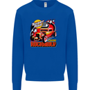 Rockabily Hot Rod Hotrod Dragster Mens Sweatshirt Jumper Royal Blue