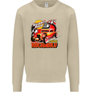 Rockabily Hot Rod Hotrod Dragster Mens Sweatshirt Jumper Sand