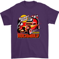 Rockabily Hot Rod Hotrod Dragster Mens T-Shirt Cotton Gildan Purple