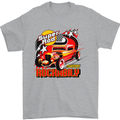 Rockabily Hot Rod Hotrod Dragster Mens T-Shirt Cotton Gildan Sports Grey