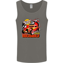 Rockabily Hot Rod Hotrod Dragster Mens Vest Tank Top Charcoal