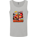 Rockabily Hot Rod Hotrod Dragster Mens Vest Tank Top Sports Grey