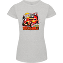 Rockabily Hot Rod Hotrod Dragster Womens Petite Cut T-Shirt Sports Grey