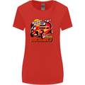 Rockabily Hot Rod Hotrod Dragster Womens Wider Cut T-Shirt Red