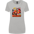 Rockabily Hot Rod Hotrod Dragster Womens Wider Cut T-Shirt Sports Grey