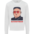 Rocket Man Kim Jong-un Missile Test Funny Kids Sweatshirt Jumper White