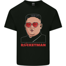 Rocket Man Kim Jong-un Missile Test Funny Kids T-Shirt Childrens Black