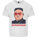 Rocket Man Kim Jong-un Missile Test Funny Kids T-Shirt Childrens White