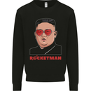 Rocket Man Kim Jong-un Missile Test Funny Mens Sweatshirt Jumper Black