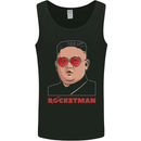 Rocket Man Kim Jong-un Missile Test Funny Mens Vest Tank Top Black