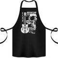 Rockstar Skull Rock Heavy Metal Guitar Cotton Apron 100% Organic Black