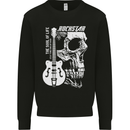 Rockstar Skull Rock Heavy Metal Guitar Mens Sweatshirt Jumper Black
