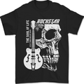 Rockstar Skull Rock Heavy Metal Guitar Mens T-Shirt 100% Cotton Black