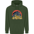 Role Play Games Dragon RPG Dice Funny Mens 80% Cotton Hoodie Forest Green
