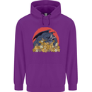 Role Play Games Dragon RPG Dice Funny Mens 80% Cotton Hoodie Purple