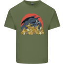 Role Play Games Dragon RPG Dice Funny Mens Cotton T-Shirt Tee Top Military Green