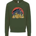 Role Play Games Dragon RPG Dice Funny Mens Sweatshirt Jumper Forest Green