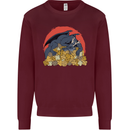 Role Play Games Dragon RPG Dice Funny Mens Sweatshirt Jumper Maroon