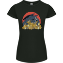 Role Play Games Dragon RPG Dice Funny Womens Petite Cut T-Shirt Black