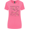 Roller Skating Boot Blueprint Womens Wider Cut T-Shirt Azalea