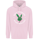 Rolling Funny Bong Weed Cannabis Drugs Childrens Kids Hoodie Light Pink
