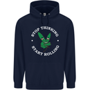 Rolling Funny Bong Weed Cannabis Drugs Childrens Kids Hoodie Navy Blue