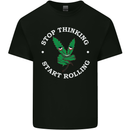 Rolling Funny Bong Weed Cannabis Drugs Kids T-Shirt Childrens Black