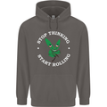 Rolling Funny Bong Weed Cannabis Drugs Mens 80% Cotton Hoodie Charcoal