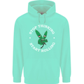 Rolling Funny Bong Weed Cannabis Drugs Mens 80% Cotton Hoodie Peppermint