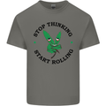 Rolling Funny Bong Weed Cannabis Drugs Mens Cotton T-Shirt Tee Top Charcoal