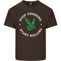 Rolling Funny Bong Weed Cannabis Drugs Mens Cotton T-Shirt Tee Top Dark Chocolate