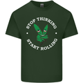Rolling Funny Bong Weed Cannabis Drugs Mens Cotton T-Shirt Tee Top Forest Green