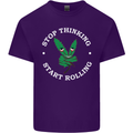 Rolling Funny Bong Weed Cannabis Drugs Mens Cotton T-Shirt Tee Top Purple