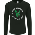 Rolling Funny Bong Weed Cannabis Drugs Mens Long Sleeve T-Shirt Black