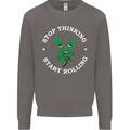 Rolling Funny Bong Weed Cannabis Drugs Mens Sweatshirt Jumper Charcoal