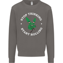 Rolling Funny Bong Weed Cannabis Drugs Mens Sweatshirt Jumper Charcoal