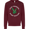 Rolling Funny Bong Weed Cannabis Drugs Mens Sweatshirt Jumper Maroon
