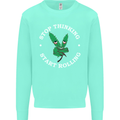Rolling Funny Bong Weed Cannabis Drugs Mens Sweatshirt Jumper Peppermint