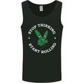 Rolling Funny Bong Weed Cannabis Drugs Mens Vest Tank Top Black