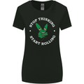 Rolling Funny Bong Weed Cannabis Drugs Womens Wider Cut T-Shirt Black