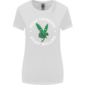 Rolling Funny Bong Weed Cannabis Drugs Womens Wider Cut T-Shirt White