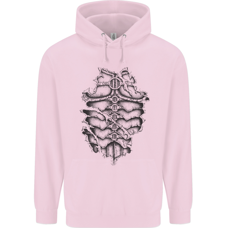 Roman Armour Fancy Dress Warrior Gym MMA Childrens Kids Hoodie Light Pink